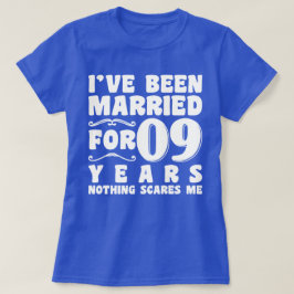結婚9周年 ウェディングパーティー 面白い Tシャツ