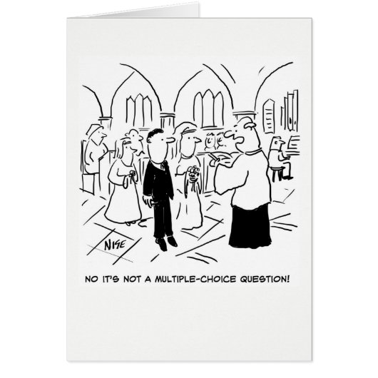 結婚。 いいえのそれは多項選択式の質問ではないです (正面)