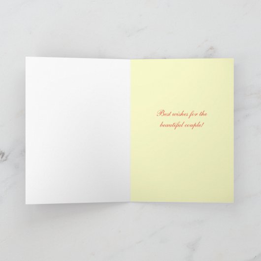 結婚「おめでとう! カード (内部)