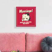 結婚：なぜ悩む キャンバスプリント (インサイチュ (リビング))