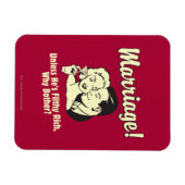 結婚：なぜ悩む マグネット (横)