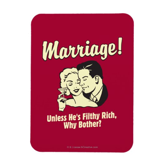 結婚：なぜ悩む マグネット (縦)