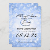 結婚/エロペメントブルーウィンターワンダーランド 招待状 (正面/裏面)