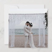 結婚 カップル ウェディング ラブ ファミリー ロマンチック 招待状 (裏面)