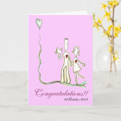 結婚-カード(C12special)一緒に歩きます カード (黄色い花)