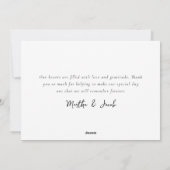 結婚＆クリスマス おしゃれな結婚写真の箔押しカード シーズンカード (裏面)