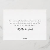 結婚＆クリスマス ウェディング フォト リアル 箔シーズンカード (裏面)