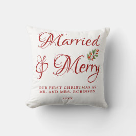 結婚&クリスマス 結婚記念日の最初のクリスマス 結婚式 白 クッション