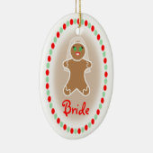 結婚-ジンジャーブレッドの花嫁 セラミックオーナメント (右)