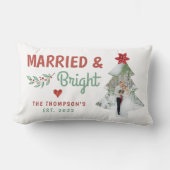結婚＆ブライト クリスマス ウェディング スロー ピロー (正面)