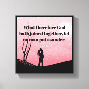 結婚 – プレミアムキャンバスプリント（光沢） キャンバスプリント