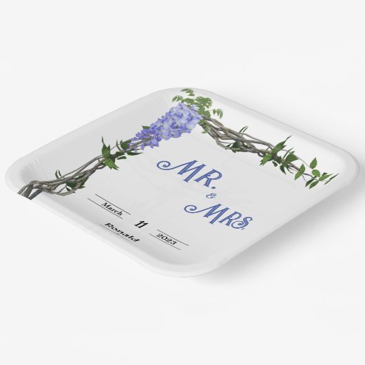 結婚 ペーパープレート (傾斜あり)