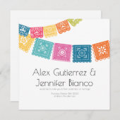 結婚 – ボダ結婚ー – Papel Picado シーズンカード (正面/裏面)