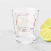 結婚/モノグラムの春スタイルモダンフローラ ショットグラス (裏面)