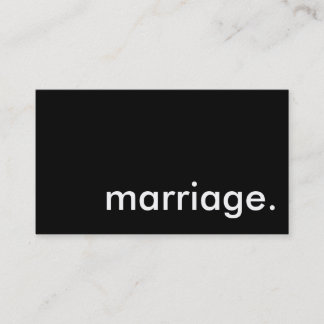 結婚。 名刺