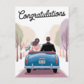結婚 夫婦 ご結婚おめでとう 結婚祝い ポストカード (正面)