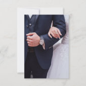 結婚 婚姻 夫 妻 花嫁 花婿 招待状 (正面)