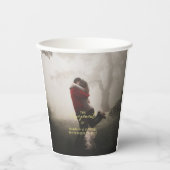 結婚 婚約 パーティー 写真追加 紙コップ (正面)