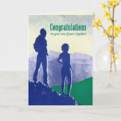 結婚・婚約・同棲おめでとう カード (黄色い花)