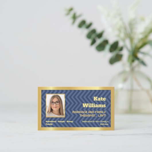 結婚・家族心理学者 名刺 (スタンド正面)