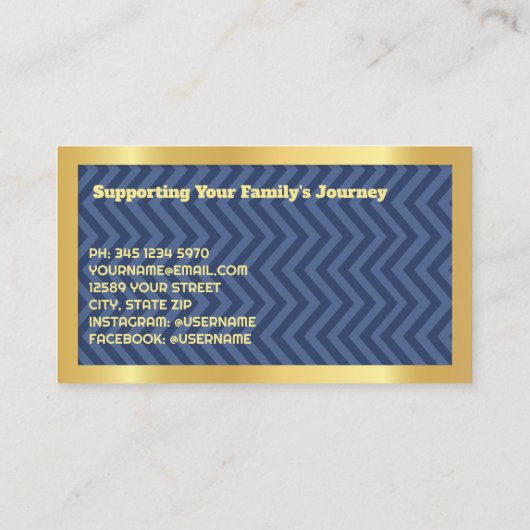 結婚・家族心理学者 名刺 (裏面)