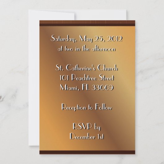 結婚 招待状 (裏面)