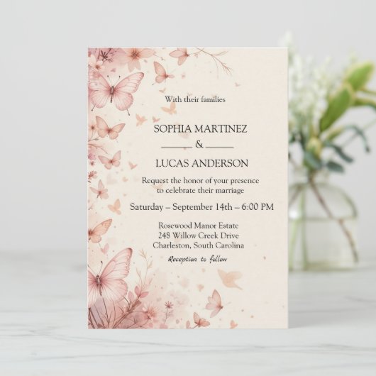 結婚 招待状 (スタンド正面)