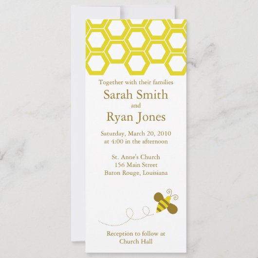 結婚 招待状 (正面)