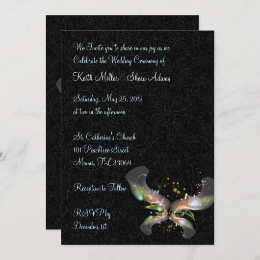 結婚 招待状 (正面/裏面)