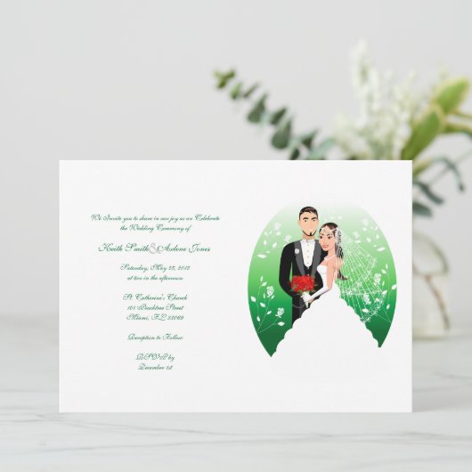 結婚 招待状 (スタンド正面)