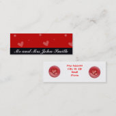 結婚 新しい住所カード カード (正面/裏面)