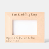 結婚  新婚  結婚記念日  木 レーザー彫刻フレーム (正面)