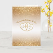 結婚-新郎新婦へのお祝い カード (黄色い花)