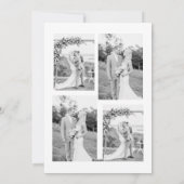 結婚＆楽しいシンプルな最初のクリスマスカード シーズンカード (裏面)