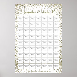 結婚/記念写真コラージュテンプレート ポスター