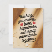 結婚 限りない愛と幸せを願う シーズンカード (正面)