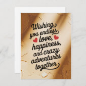 結婚 限りない愛と幸せを願う シーズンカード (正面/裏面)