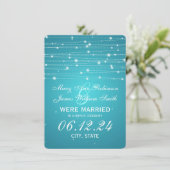 結婚/駆け落ち行きらめくきターコイズ 案内状 (スタンド正面)