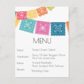 結婚 – Boda - 結婚's Papel Picado RSVP ポストカード (正面)