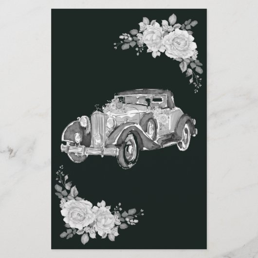 '結婚 Car What's Ur Phone Shawer Game Card チラシ (裏面)