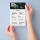 '結婚 Car What's Ur Phone Shawer Game Card チラシ (ハンドル)