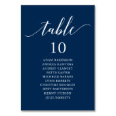 '結婚 Dinner, モダン Guest Sating Chart Table N テーブルナンバー (裏面)