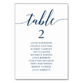 '結婚 Dinner, モダン Guest Sating Chart Table N テーブルナンバー (裏面)