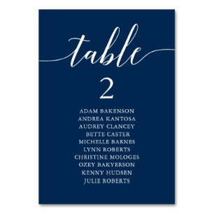 '結婚 Dinner, モダン Guest Seating Chart テーブルナンバー