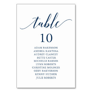 '結婚 Dinner, モダン Guest Seating Chart テーブルナンバー