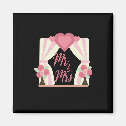 結婚 Mr And Mrs マグネット (正面)