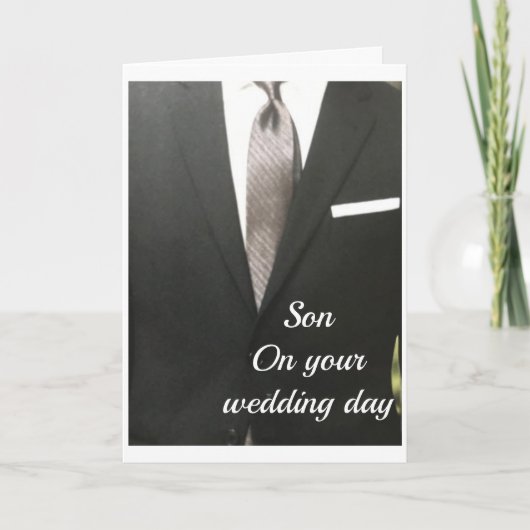 結婚**SON**カードおめでとう カード (正面)