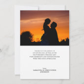 '結婚 Thank You Script エレガント 2 Photo Thank You サンキューカード (裏面)