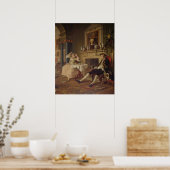 結婚a laモード：II- The Tete a Tete, c.1743 ポスター (キッチン)