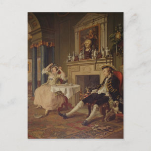 結婚a laモード:II- The Tete a Tete, c.1743 ポストカード